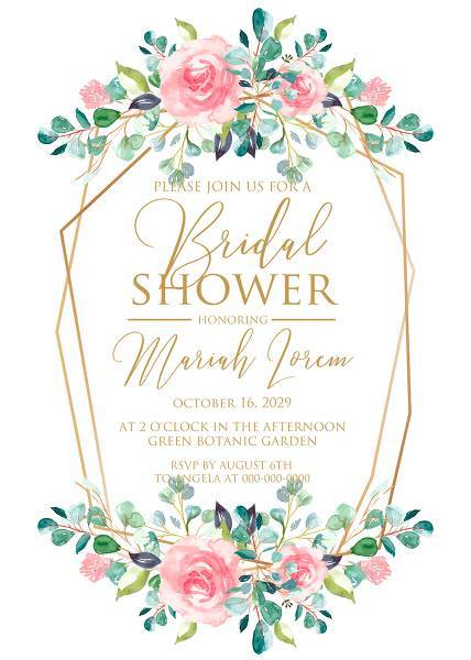 Wedding invitation set watercolor blush pink rose greenery greeting card template Menu, rsvp, thank you card, wedding details card, save the day card, baby shower invitation , bridal shower invitation, engagement party invitation, seating chart banner, table card customizable template