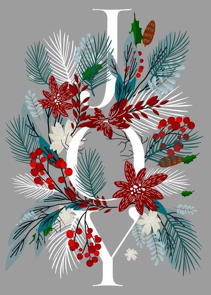 Poinsettia Merry Christmas greeting card or party invitation sale banner winter floral fir tree wreath poinsettia red flower red berry invitation editor
