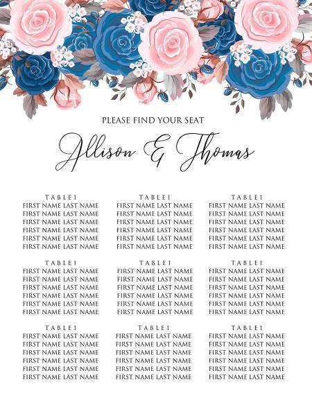 Wedding invitation pink navy blue rose peony ranunculus floral card template wedding invitation, floral invitation, baby shower invite, bridal shower invite, rsvp card details, thank you card, menu template, printable invitation, wedding details card, save the date, engagement party invitation, bachelorette invitation, birthday invitation, celebration, congratulation, anniversary personalized invitation