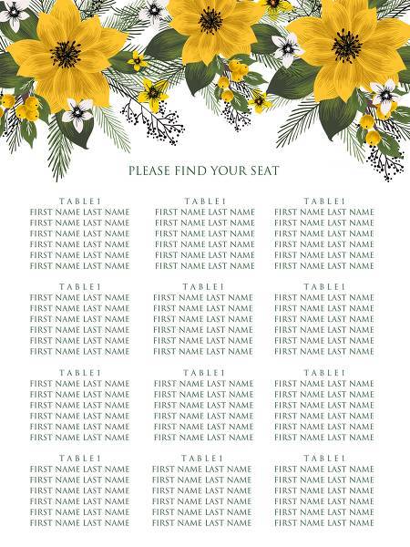 Wedding invitation set sunflower yellow flower winter floral fir Christmas poinsettia wreath greenery wedding invitation set, floral invitations, baby shower, bridal shower, engagement, seating chart,wedding details, save the date, table, menu, thank you, rsvp card design edit template