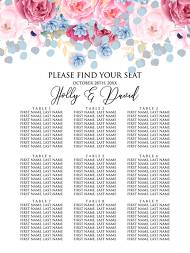 Seating chart pink marsala red Peony wedding invitation anemone eucalyptus hydrangea 12x24 in Customize online