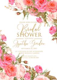 Bridal shower wedding invitation set pink garden peony rose greenery 5x7 in invitation maker