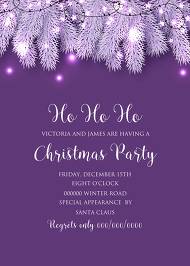 Fir Christmas party invitation tree branch wreath light garland Invitation Poster Sale Banner Flyer greeting 5x7 in card editor