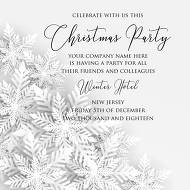 Merry Christmas party invitation white origami paper cut snowflake 5.25x5.25 in invitation maker