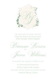 Monogram bohemian natural ornate glam letterpress wedding invitation set  5x7 in