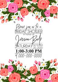 Rose bridal shower invitation card printable template template 5x7 in online editor