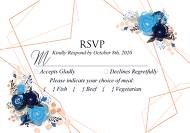 RSVP royal navy blue rose peony indigo watercolor pdf online editor 5x3.5