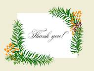 Thank you card sunflower peony marsala burgundy greenery hippophae wedding Invitation set 5.6x4.25 in online maker